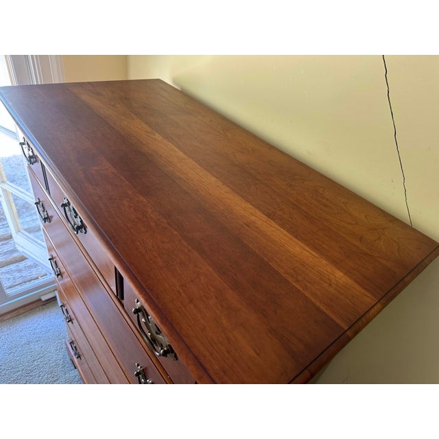L. & J. G. Stickley 7-Drawer Georgian Dresser in Cherry For Sale - Image 11 of 11