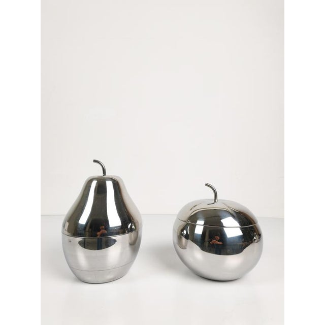 Pop Stainless Steel Apple Box Ice Bucket in the style of Sottsass, Italy, 1970s For Sale - Image 16 of 18