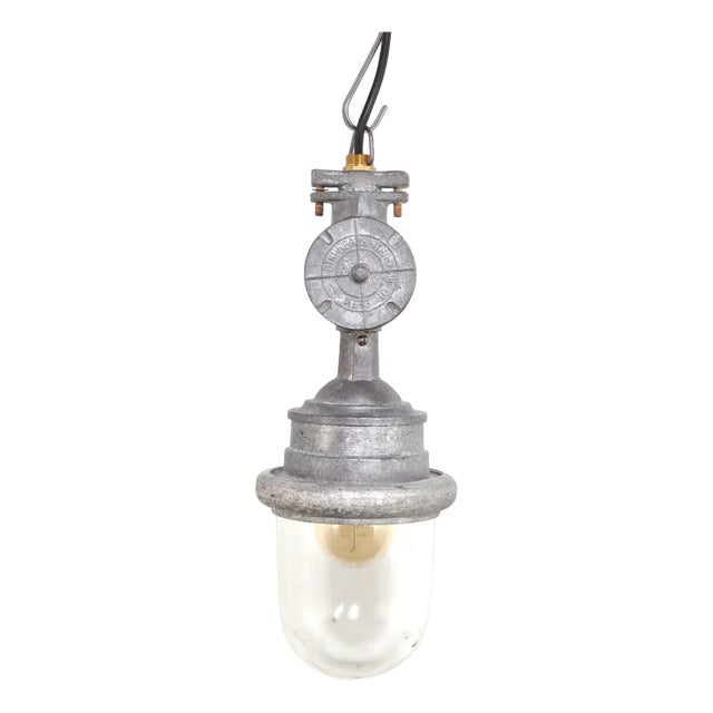 Vintage Industrial Ceiling Light, 1950s For Sale