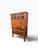 Chestnut Vintage Chinese Carved Wood Food Cabinet With Figural Panels & Geometric Latticework For Sale - Image 8 of 14