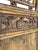 Large Antique Asian Carved Elm Four Panel Folding Screen Room Divider For Sale - Image 11 of 18