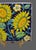 Contemporary Vintage Hand Painted Terra-Cotta Sun Flower Tuscan Wall Hanging Tile Trivet For Sale - Image 3 of 10