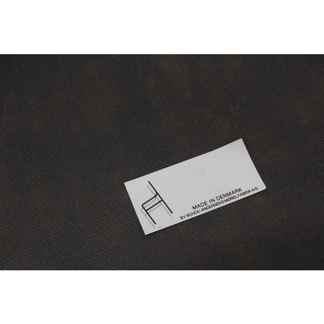 Brown Vintage Danish Dining Chairs from Schou Andersens Mobelfabrik, 1960s, Set of 4 For Sale - Image 8 of 9