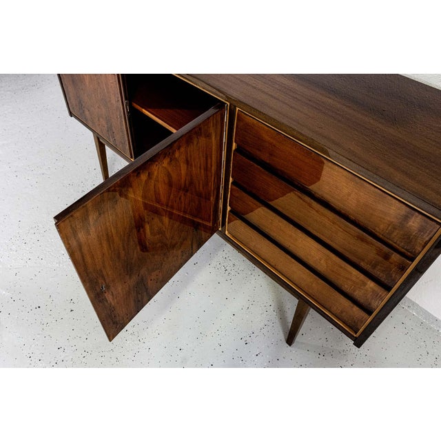 Mid-Century Modern Walnut Sideboard by S. Albracht, Poland, 1972 For Sale - Image 12 of 18