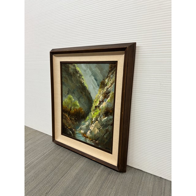 Impressionist Mary Zeller Mountain Stream Impressionist Painting, Signed For Sale - Image 3 of 12