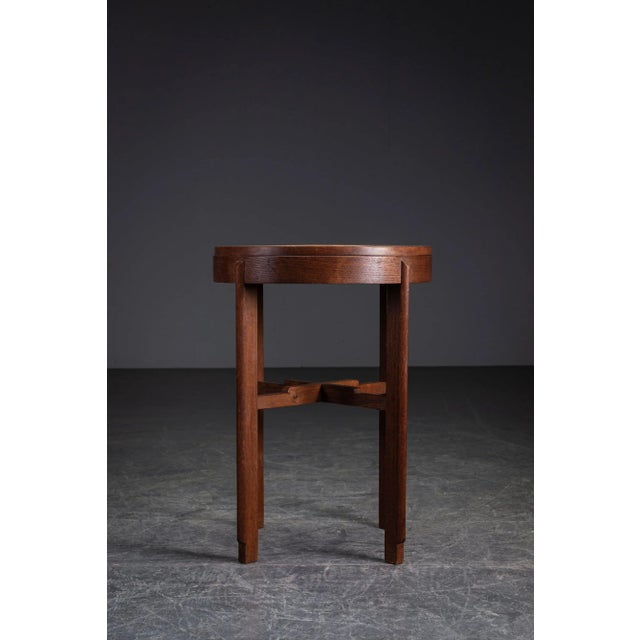 Amsterdamse School Side Table, 1930s For Sale - Image 4 of 14