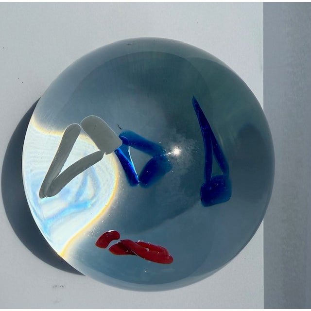 1980s Vintage Crystal Paperweight 1980s For Sale - Image 5 of 7