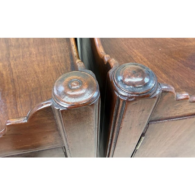 Antique Georgian Mahogany Nightstands, 1770, Set of 2 For Sale - Image 12 of 14