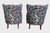 Pair of Vintage Queen Anne Wingback Chairs in Sanderson Chinoiserie Hall Upholstery For Sale In Sacramento - Image 6 of 10