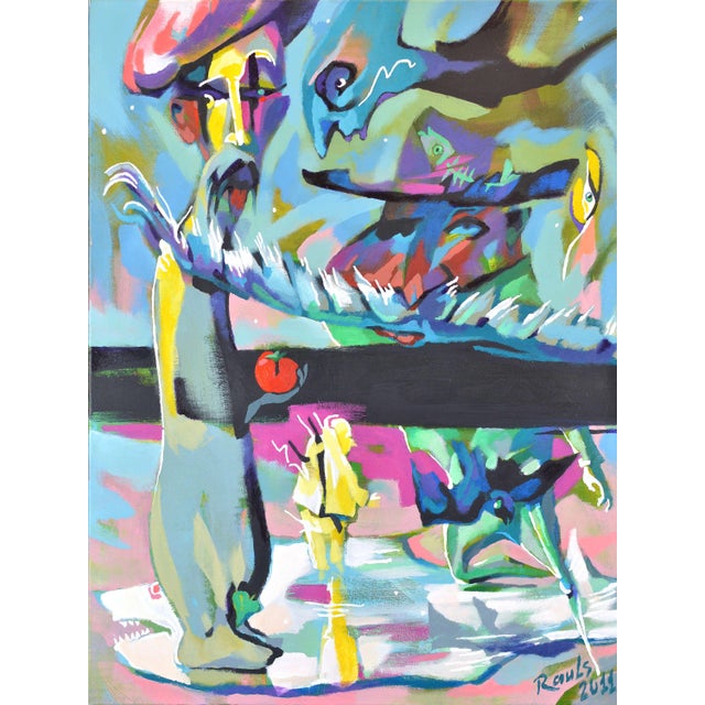 Rauls Zitmanis, Waiting for Inspiration, 2011, Acrylic Painting on Canvas For Sale - Image 8 of 8