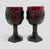 Vintage Avon 1876 Cape Cod Ruby Red Collection 4 1/2” Wine Glasses - A Pair For Sale - Image 11 of 11