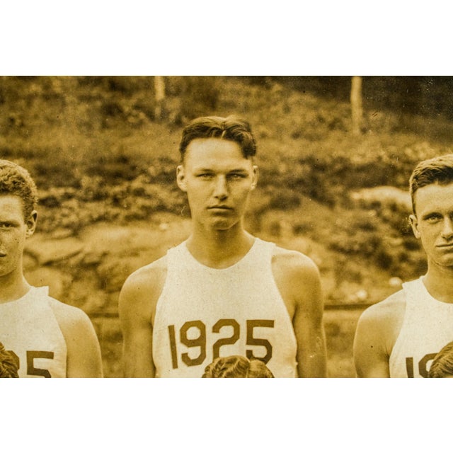 White Rare Pair of Framed Antique Harvard University Rowing Crew Photographs Photos Portrait Sports Team Man Cave Home Wall Decor For Sale - Image 8 of 18