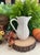1980's Water Pitcher: White Majolica Cabbage Leaf Design Made in Portugal for Neuwirth, 8.5" HIgh For Sale - Image 11 of 14