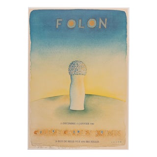 Galerie Charles Kriwin Poster after Jean-Michel Folon For Sale