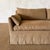 Textile Parisian Sofa Slip Covered in Belgian Spice Linen For Sale - Image 7 of 16