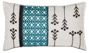 Kara Fiume Green Cushion by Carolina Melis for Mariantonia Urru
