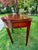 Cinnamon Antique, Flame-Mahogany, Federal Style, Game Table, Swivel and Hinged Flip-Top Mechanism, Geometric String Inlay, C1780-1830, Demilune Console Table For Sale - Image 8 of 12