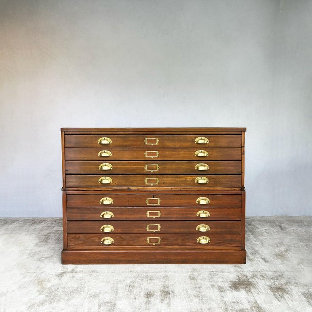 Architect's Plan Chest of 8 Drawers, 1940s For Sale - Image 17 of 17