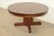 Mission Gustav Stickley Style Antique Mission Oak Arts & Crafts Pedestal Extension Dining Table, Newly Refinished For Sale - Image 3 of 12