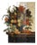 Four-Panel Hand-Painted Folding Screen with Still-Life Floral Composition For Sale