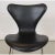 Barstool in Black Leather by Arne Jacobsen for Fritz Hansen For Sale - Image 3 of 11