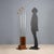 Coat stand with umbrella stand, walnut veneer, chromed metal. This piece is attributed to the mentioned designer/maker. It...