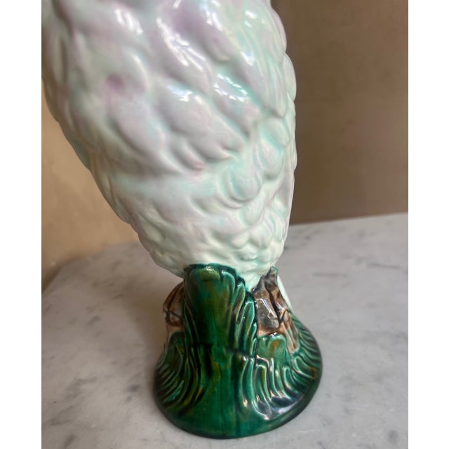 1960s Vintage Mottahedeh Parrot Majolica Pitcher For Sale - Image 5 of 9