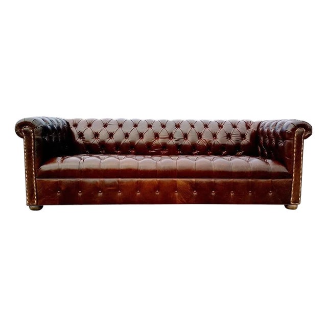 Design XQ Belair Chesterfield 108" Sofa For Sale