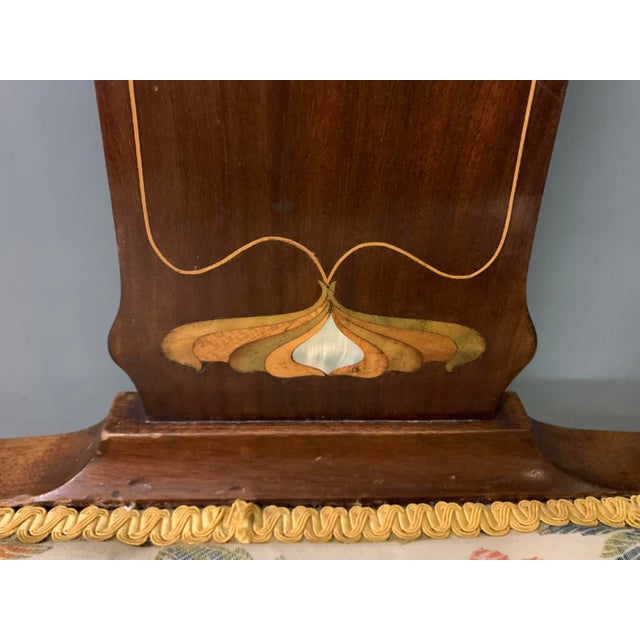 Art Nouveau Inlaid Mahogany Chair, 1905 For Sale - Image 3 of 12