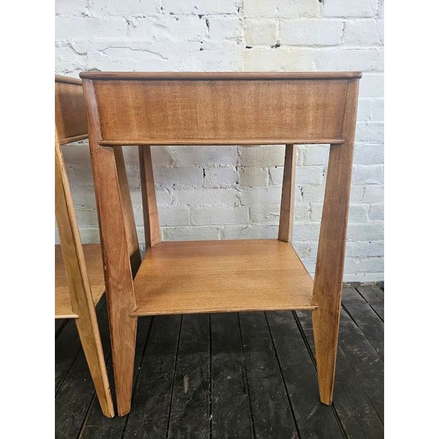 1950s Pair of Edward Wormley for Dunbar Night Stands For Sale - Image 9 of 13