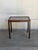 Beautiful vintage Danish side table crafted in richly grained rosewood with a decorative ceramic tile top featuring an...
