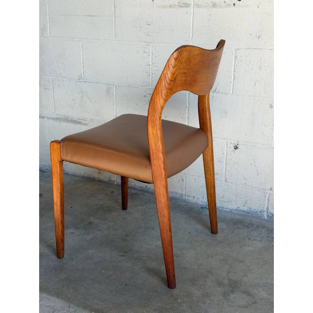 j.l. Møller Teak Dining Chairs Set of 10 Models 55 and 71 Danish Mid-Century Modern 1960s For Sale - Image 14 of 15