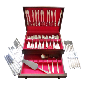 Vintage Gorham Sterling Silver Gossamer Pattern Flatware Service for 12 - 126 Pieces