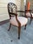 Late 20th Century Pair of Georgian Style Carved Spider Web Back Carved Mahogany Armchairs For Sale - Image 9 of 12