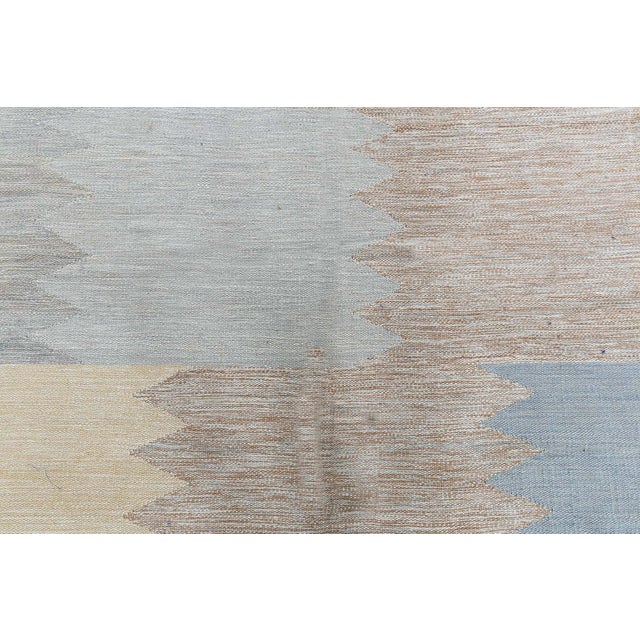 Mid-Century Modern Modern Swedish Style Geometric Flat Weave Wool Rug by Doris Leslie Blau For Sale - Image 3 of 9