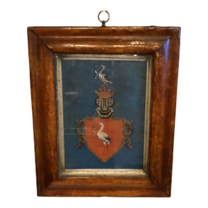 Antique Coat of Arms Representing "Triumph of Good Over Evil"