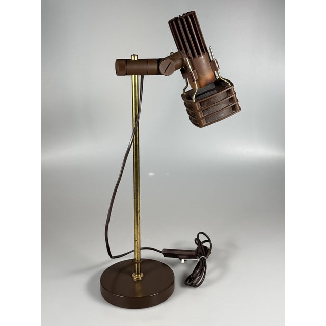 Metal Space Age Desk Lamp in Metal and Plastic, 1970s For Sale - Image 7 of 14
