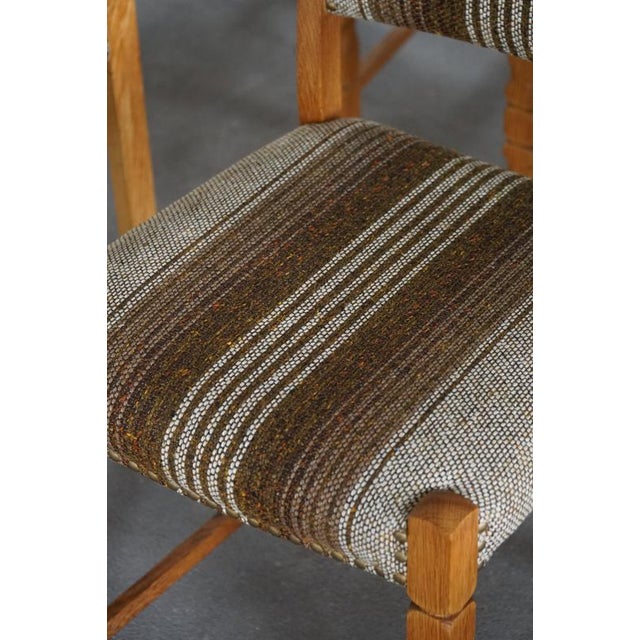 Mid-Century Modern Danish Dining Chairs in Oak and Wool, 1960s, Set of 8 For Sale - Image 17 of 18