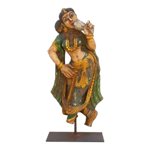 Antique Indian Stone Celestial Dancer