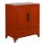 Chinese Qing Dynasty 19th Century Red Lacquer Cabinet with Doors and Drawers For Sale