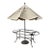 Brown Jordan Weighted Umbrella Base With Canvas Umbrella For Sale
