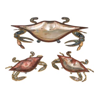 Los Castillos Style Mexican Crabs - Set of 3 For Sale