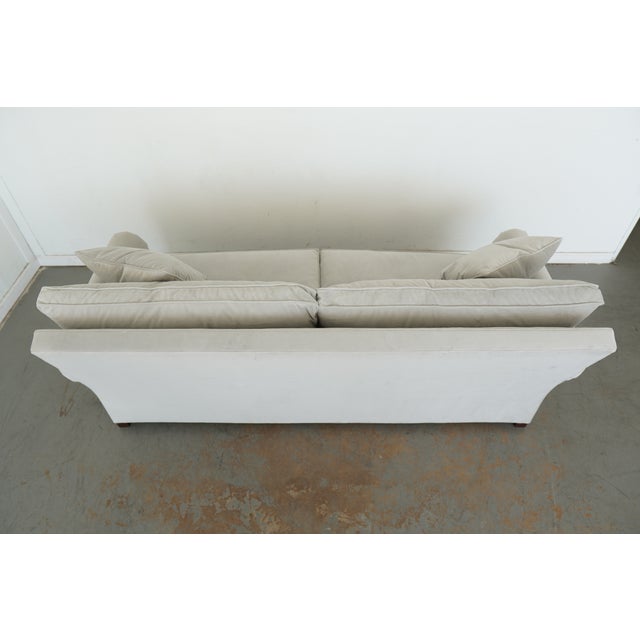 Textile Ralph Lauren Home Velvet Roll Arm Sofa For Sale - Image 7 of 13