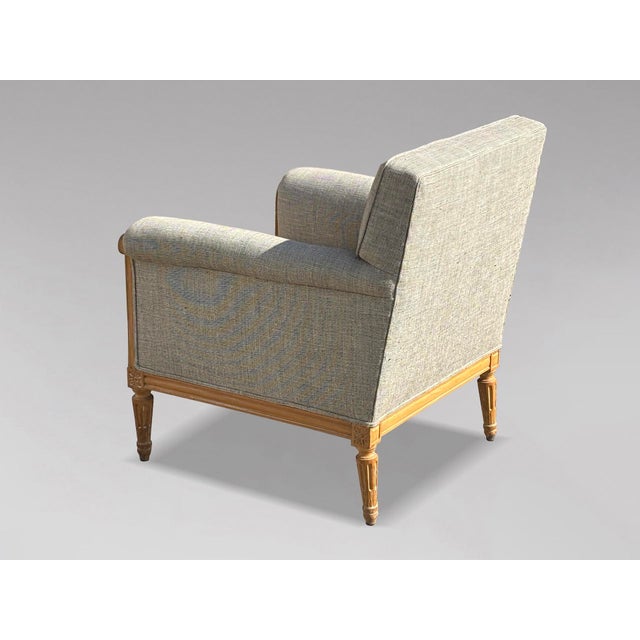 Antique French Louis XVI Lounge Chairs, 1880, Set of 2 For Sale - Image 9 of 12
