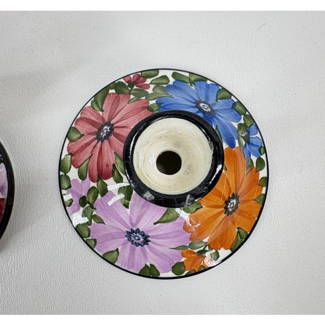 Antique "Celebrate" Semi-Porcelain 3-Piece Desk Set | Staffordshire, England (C. 1900) For Sale - Image 4 of 6