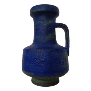 Large Majolika Ceramic 7317 Floor Vase by Fridegart Glatzle for Karlsruher Majolika, Germany, 1970s For Sale