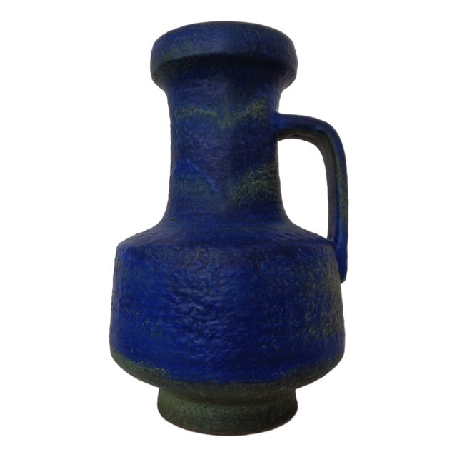 Large Majolika Ceramic 7317 Floor Vase by Fridegart Glatzle for Karlsruher Majolika, Germany, 1970s For Sale