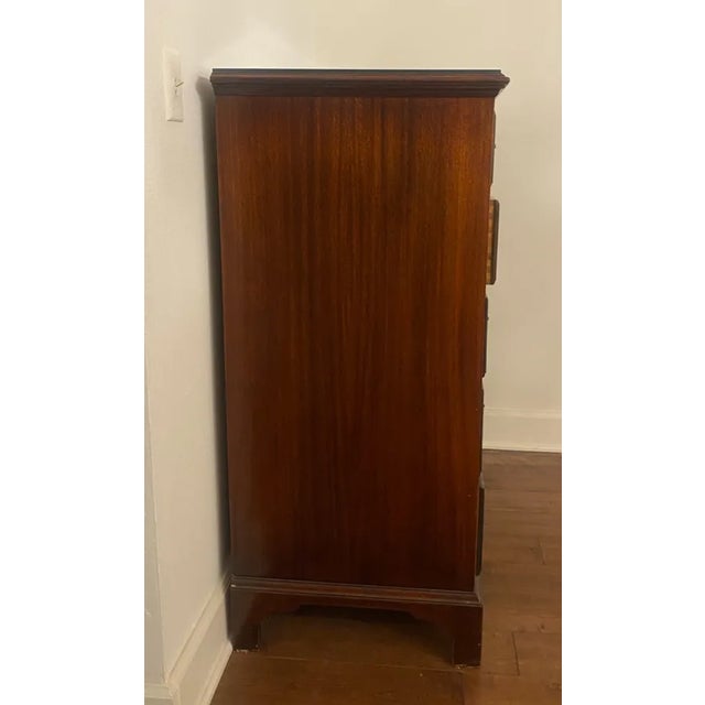 1930s Chippendale Mahogany Tall Chest — W. & J. Sloane Master Craftsmen For Sale - Image 10 of 11