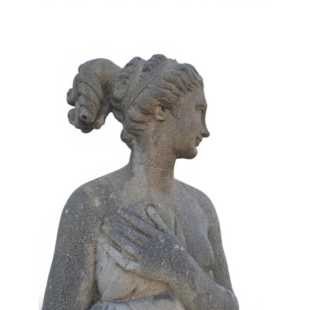 Italian Artist, Large Venus Sculpture, 1950s, Vicenza Stone For Sale - Image 6 of 13