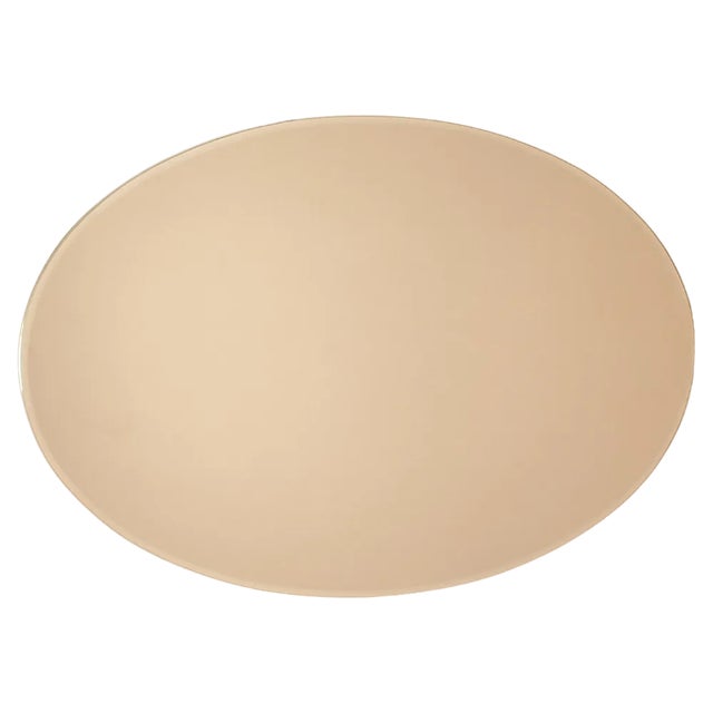 Italian Golden Wall Mirror with Golden Aluminum Frame, 1960 For Sale